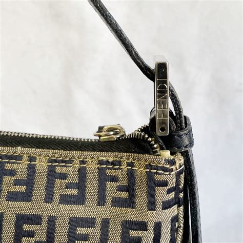 fendi mini baguette monogram|Fendi zucchino mini bag.